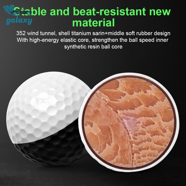 Galaxy Bộ 6 Quả Bóng Golf 2 Màu 3 Tầng Dùng Luyện Tập