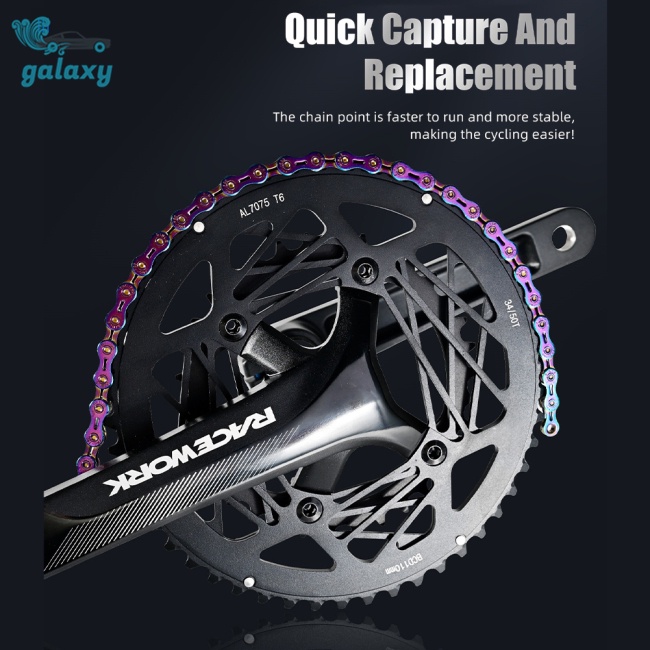 Galaxy Dây Xích Xe Đạp Leo Núi 8 / 10 / 11 / 12 Siêu Nhẹ Nhiều Màu Tùy Chọn