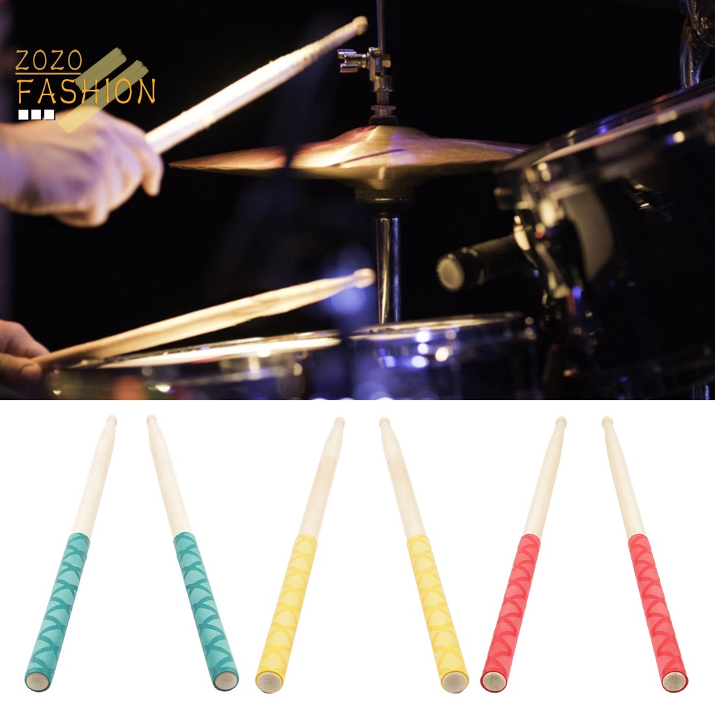 1 Cặp Vỏ Bọc Gậy Đánh Trống Co Nhiệt Chống Trượt Chống Trầy Xước Họa Tiết X-Texture