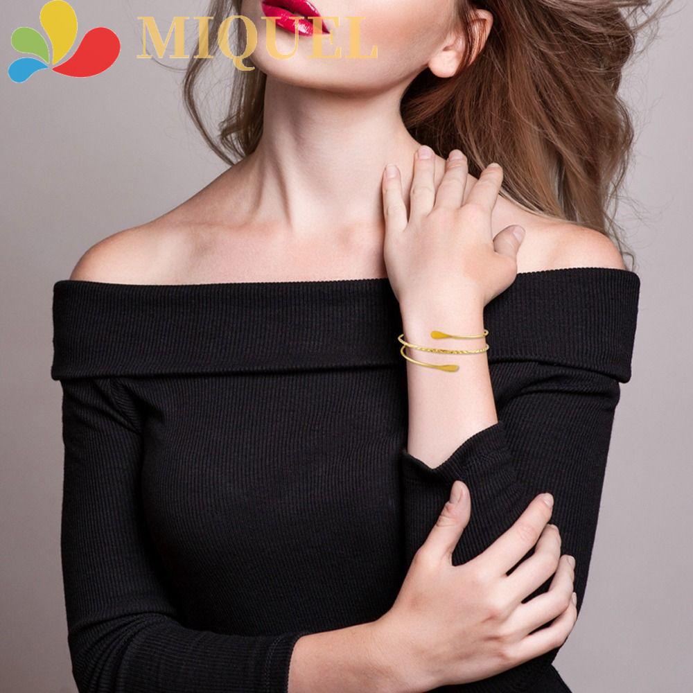 Vòng Đeo Cánh Tay Dạng Hở Họa Tiết Bướm / Lá Bằng Hợp Kim Thời Trang Cho Nữ