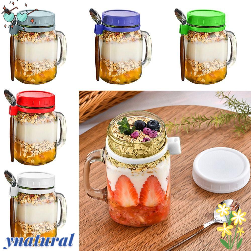 YNATURAL Hũ Đựng Sữa Bằng Thủy Tinh Có Nắp Chống Rò Rỉ