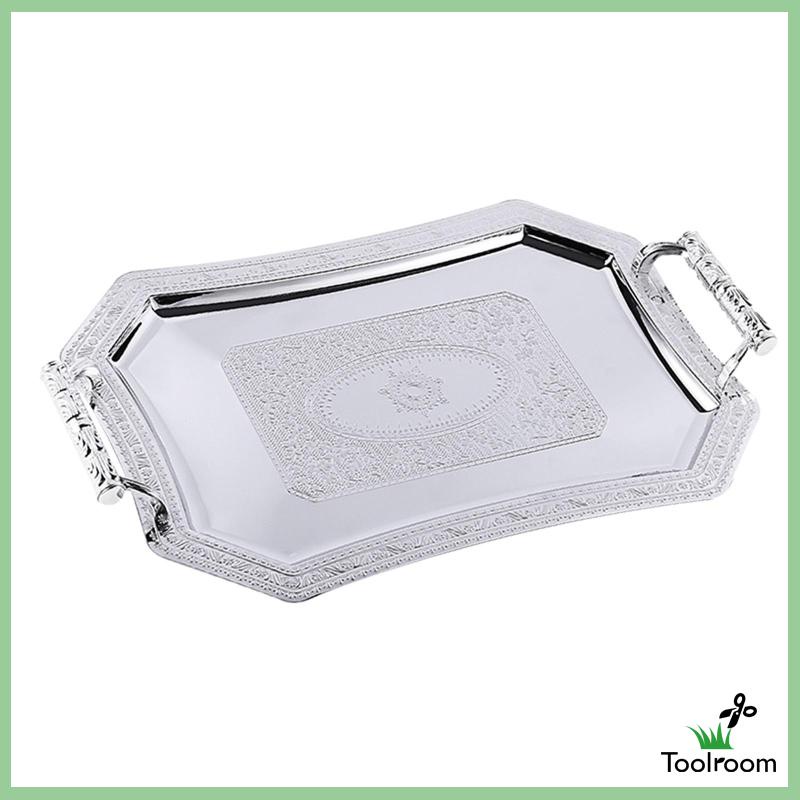 Khay Đựng Thức Ăn Tráng Miệng Bằng Thép Không Gỉ Họa Tiết Đẹp Mắt