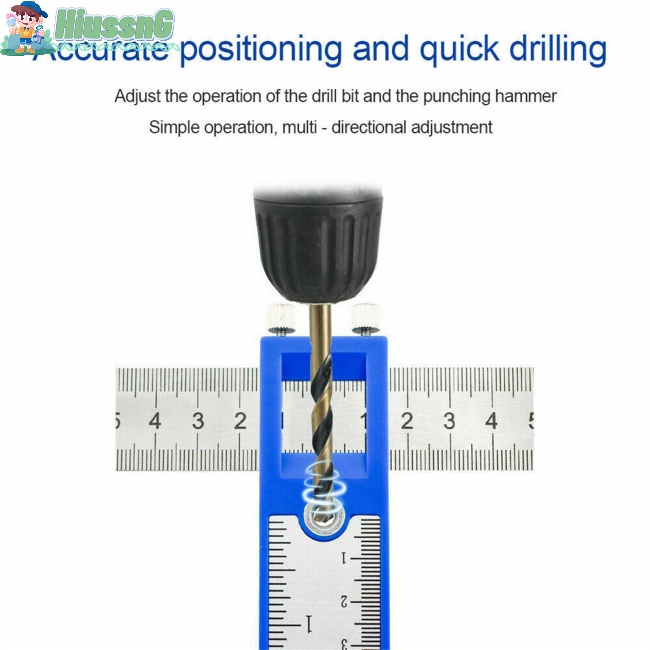 Dụng Cụ Định Vị Đục Lỗ Khoan Cầm Tay Đa Năng Cho Tủ Quần Áo / Cửa Gỗ