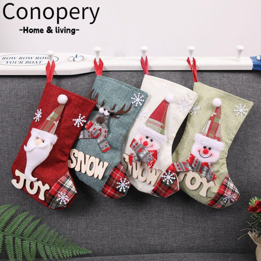CONOPERY Túi Đựng Kẹo Giáng Sinh Dễ Thương