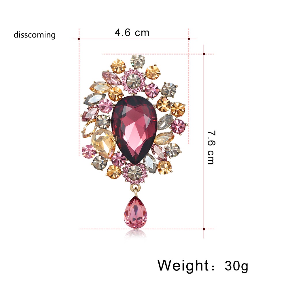 Áo Thun Tay Ngắn In Chữ SL| Trâm Cài Áo Pha Lê Siêu Lấp Lánh Sang Trọng Phong Cách Âu Mỹ