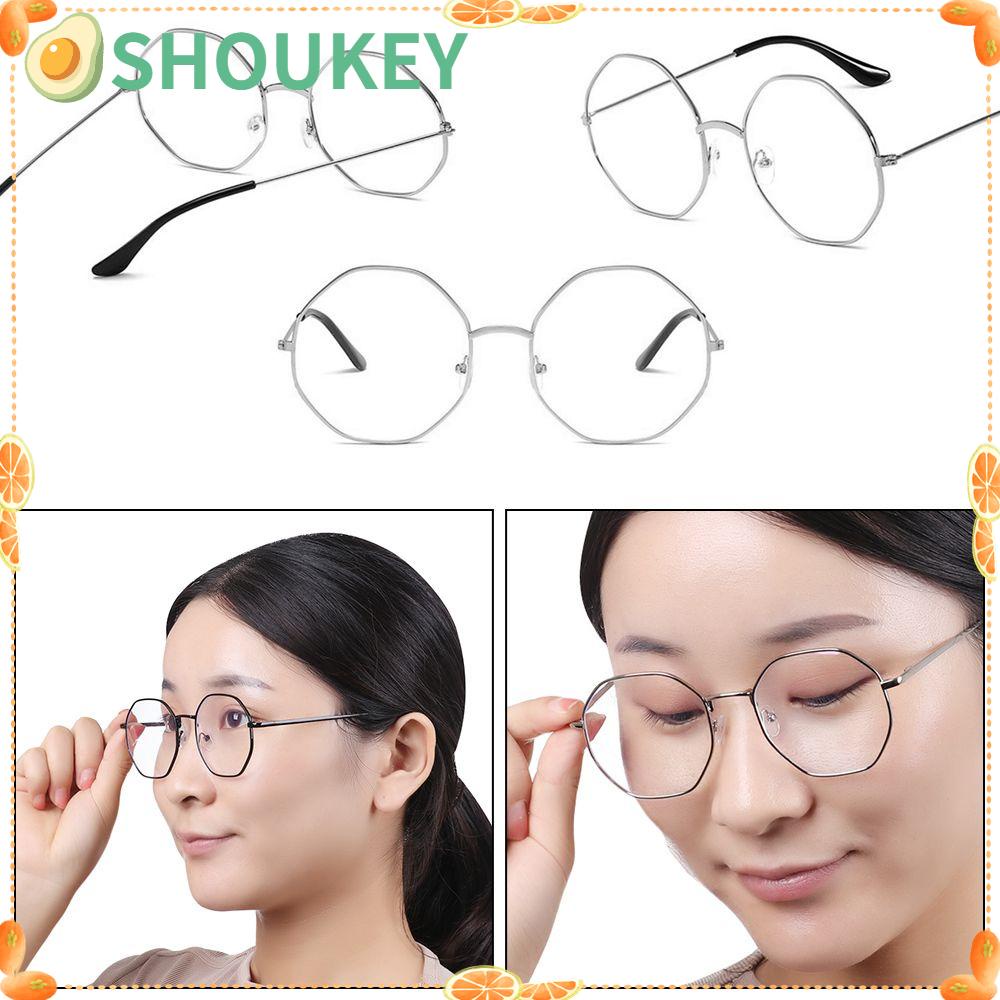 SHOUKEY Mắt Kính Chống Ánh Sáng Xanh Từ Kim Loại Kiểu Dáng Cổ Điển