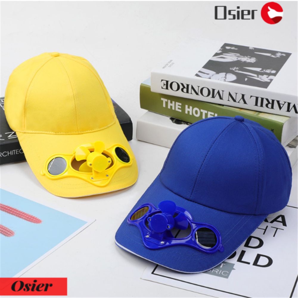 OSIER1 Mũ Lưỡi Trai Kèm Quạt Năng Lượng Mặt Trời