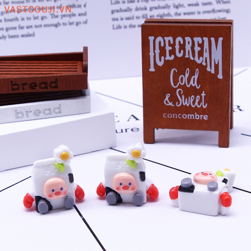 Móc Khóa Hình Chú Heo 3D Bằng Nhựa Resin Dễ Thương