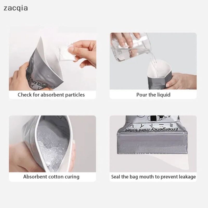 Set 1 / 4 Túi Đi Vệ Sinh Khẩn Cấp 700Ml Tiện Dụng Cho Xe Hơi