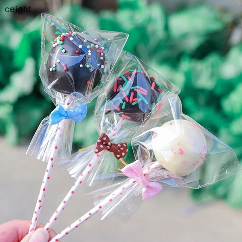 Set 100 Túi Nhựa Đựng Kẹo Mút / Socola Tiện Dụng