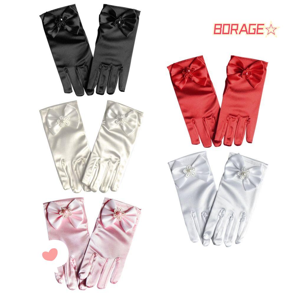 BORAG Găng Tay Công Chúa Đính Nơ Xinh Xắn Cho Bé Gái