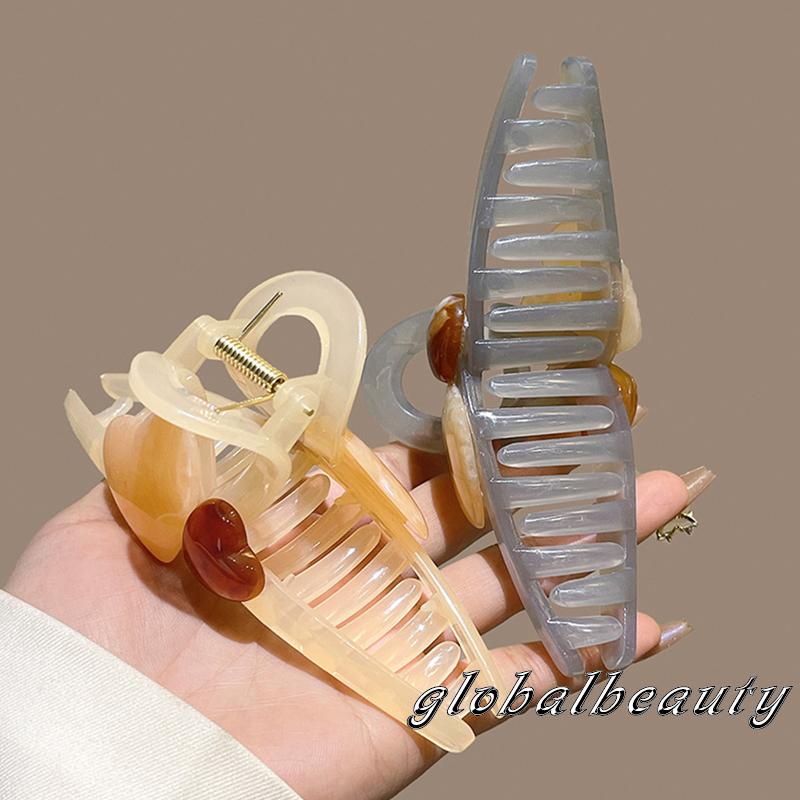 Kẹp Tóc Càng Cua Bằng Nhựa Chống Trượt Dày Dặn Cho Cô Dâu