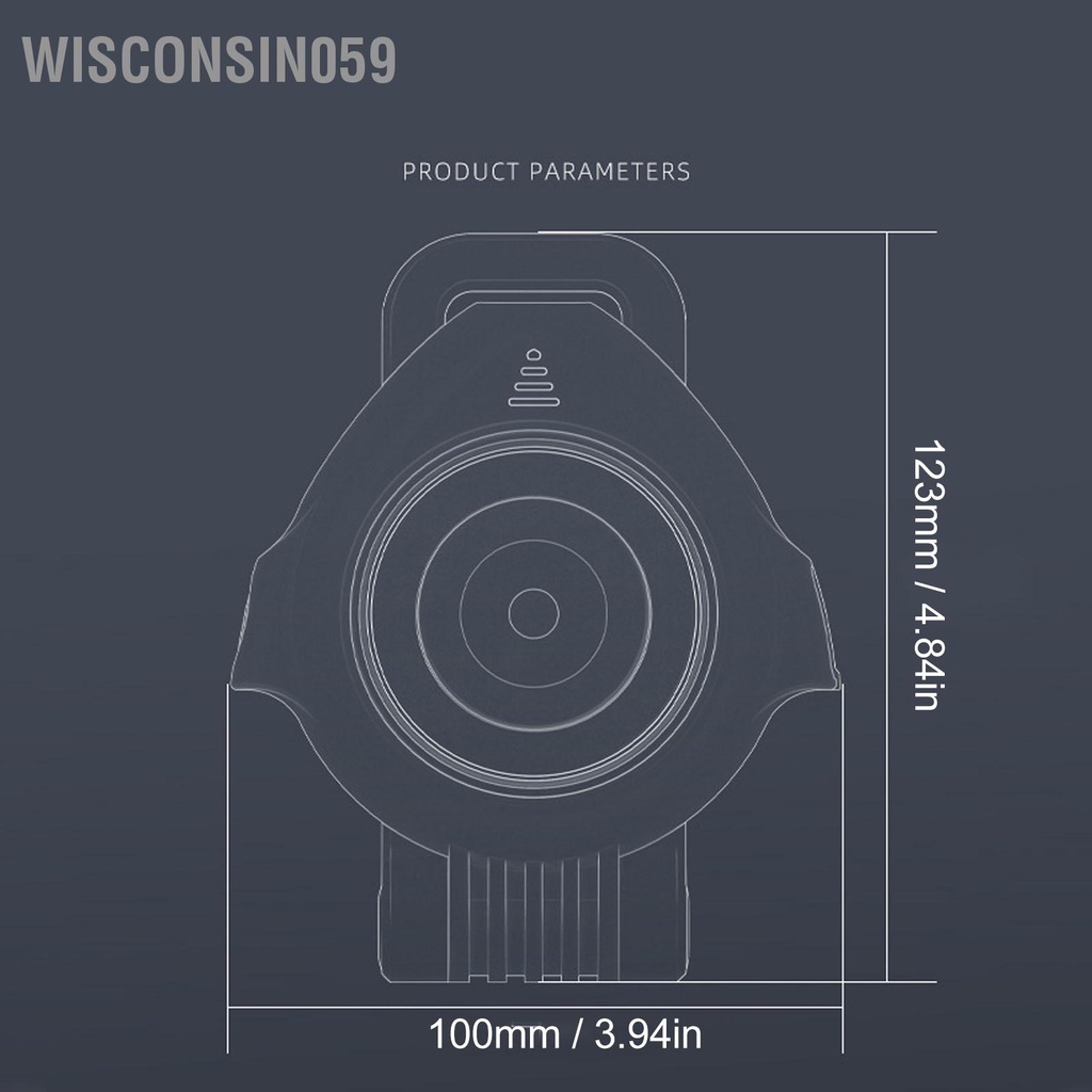 Wisconsin059 Đèn làm việc năng lượng mặt trời Từ tính 3 bánh có thể điều chỉnh LED sạc lại để bảo dưỡng ô tô