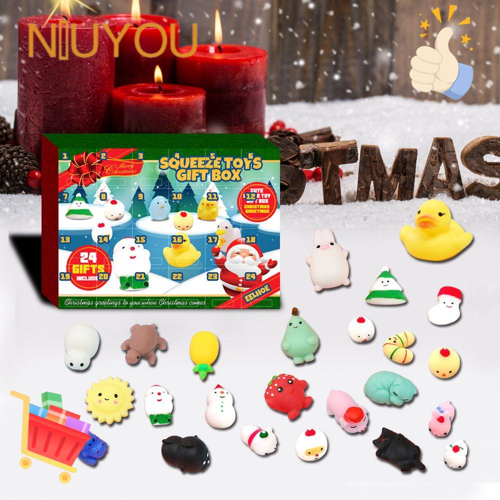 NIUYOU Set 24 Đồ Chơi Bóp Mềm Giải Tỏa Căng Thẳng