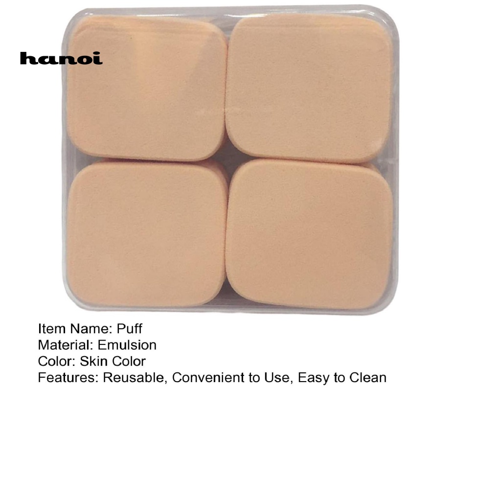 Set 12 Mút Trang Điểm Ướt / Khô Mềm Mịn Có Lỗ Nhỏ Gọn Cho Nữ