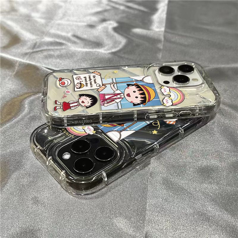 Ốp Điện Thoại Mềm Trong Suốt In Hình Bướm Maruko Cho Iphone 14Promax 1312 / 11 7 / 8plus xr / sins FXCP