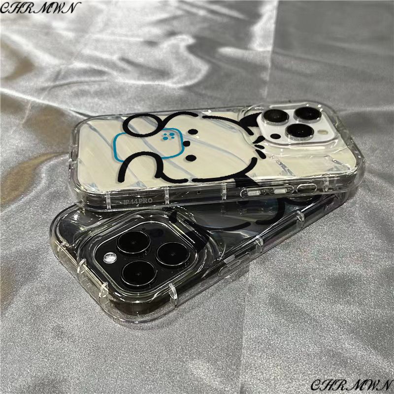 Ốp Điện Thoại Mềm Trong Suốt Họa Tiết Chú Cún Dễ Thương Cho Apple 8plus / 7 sins1312 / xriPhone14promax / Blue 11 Bbw5