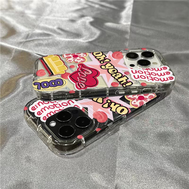 Ốp Điện Thoại Mềm Trong Suốt In Chữ Tiếng Anh Dễ Thương Cho iPhone14promax7 SXQV sins1312 plusxr118