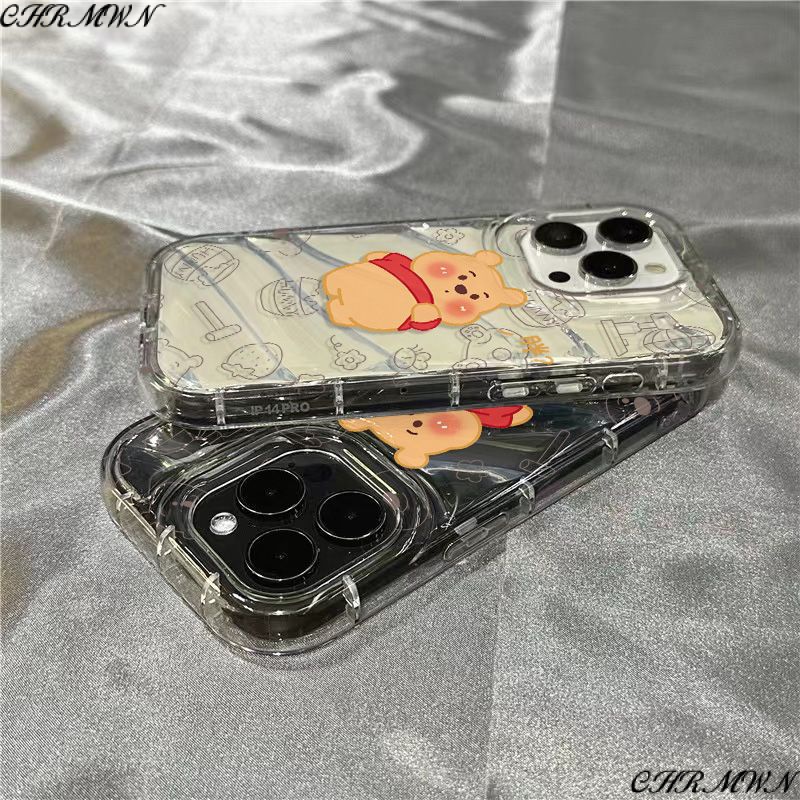 Ốp Điện Thoại Mềm Trong Suốt Họa Tiết Gấu Pooh Dễ Thương Cho Iphone 11Iphone14Promax 7 1312 plusxr8 / JJ85