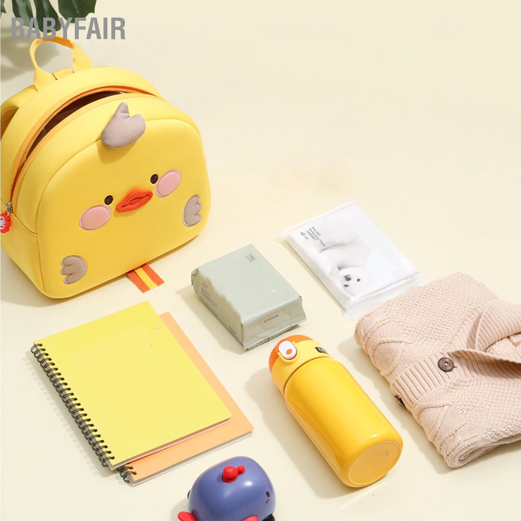 Babyfair Hình Thú Ba Lô Trẻ Em Unisex Đáng Yêu Thoáng Khí Nhẹ Sơ Sinh Đeo Vai Đi Học