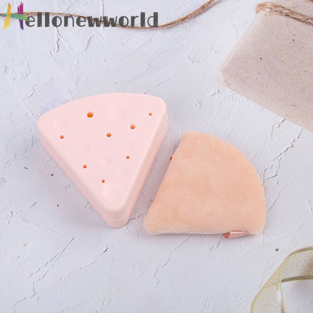 Hộp Đựng Mút Trang Điểm Silicone Hình Tam Giác Tiện Lợi Cho Đi Du Lịch