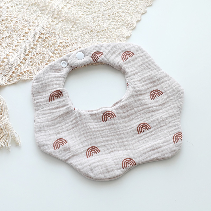 Yếm Tròn Xô Muslin Siêu Mềm, Mịn Cho Bé Từ Sơ Sinh Đến Khi Ăn Dặm