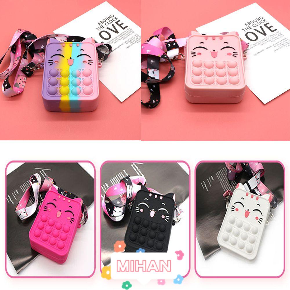 MIHAN1 Rodent Túi Đeo Chéo Vai Đựng Tiền Xu Chống Căng Thẳng Thời Trang Pioneer