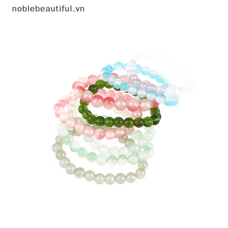 Vòng Tay Chuỗi Hạt Đá Pha Lê Tự Nhiên Nhiều Màu Thời Trang Cho Nữ