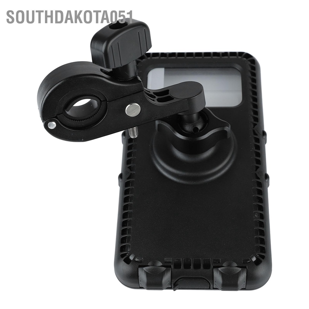 Southdakota051 Xe Đạp Chống Thấm Nước Giá Đỡ Điện Thoại Nhận Dạng Vân Tay Khuôn Mặt Điều Chỉnh 360 Độ Cho Dưới 7in