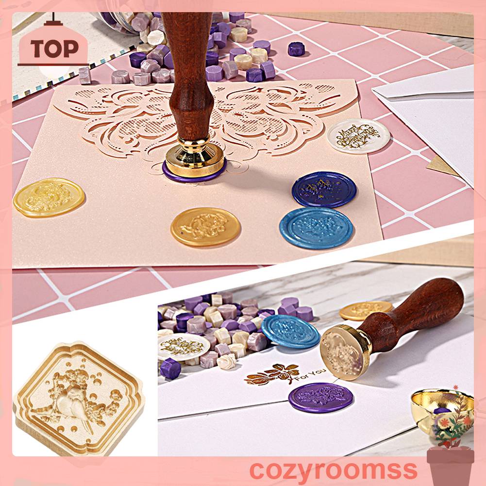 Đầu Con Dấu Sáp Tráng Men Phong Cách Cổ Điển Dùng Để Trang Trí Thiệp Cưới Thẻ