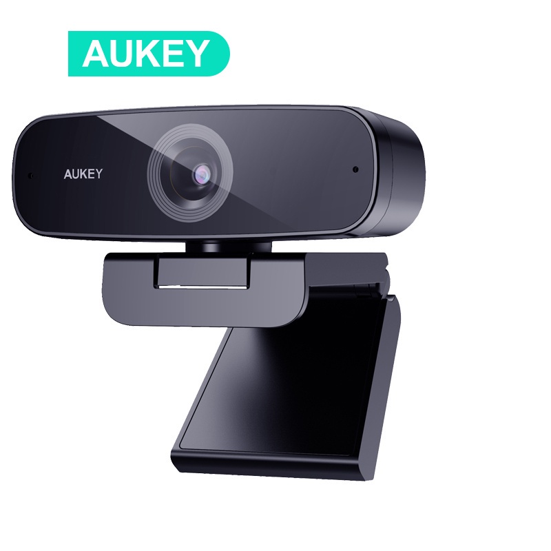 Webcam máy tính AUKEY PC-W3 Có 2 Mic Chống Ồn 1080P FHD 5m tự động lấy nét cho Windows XP / Mac OS 10.6 ABshop