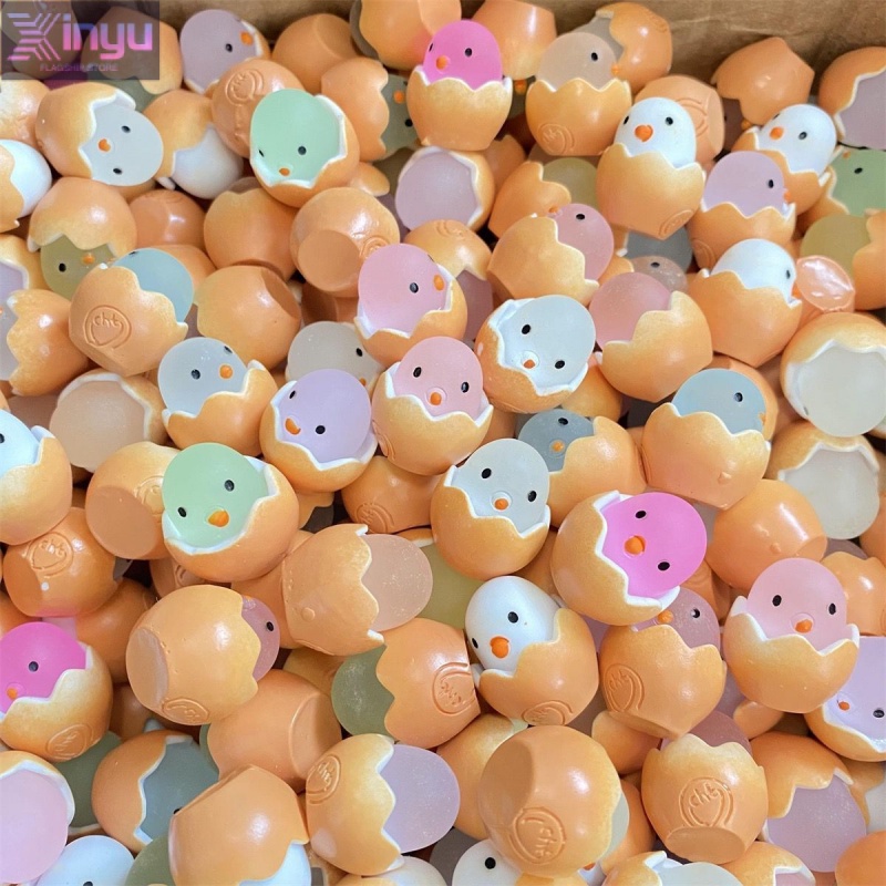 Đồ chơi, đồ trang trí vỏ trứng gà nhỏ phát sáng 10 miếng
