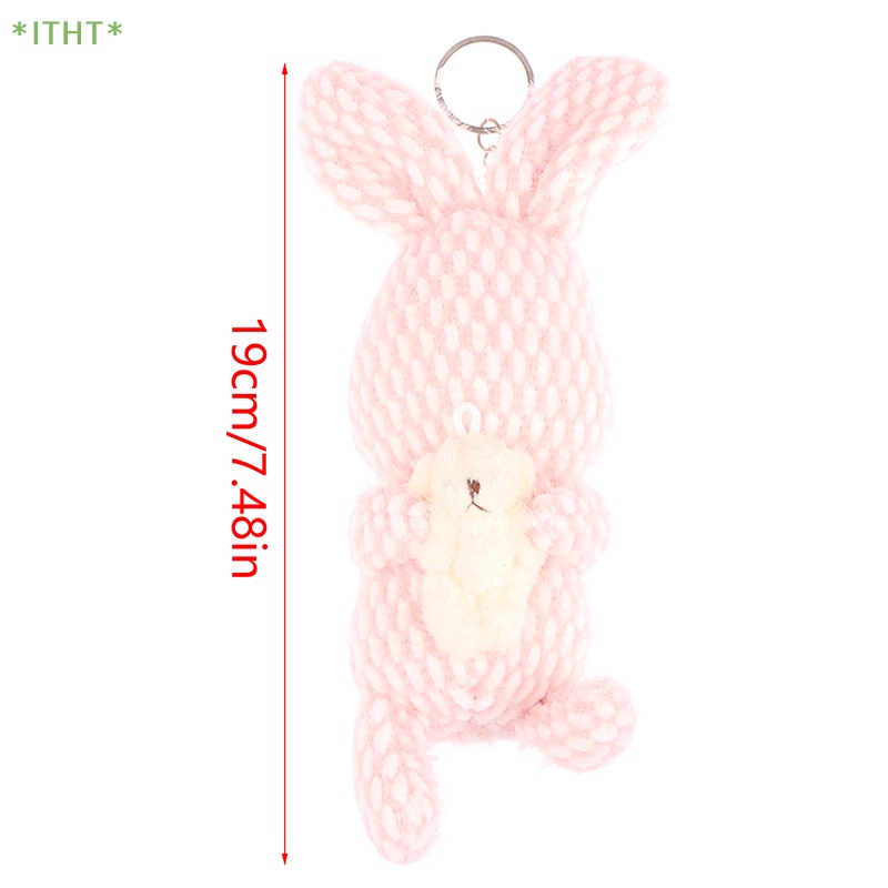 Móc Khóa Hình Thỏ Nhồi Bông Xinh Xắn Mới