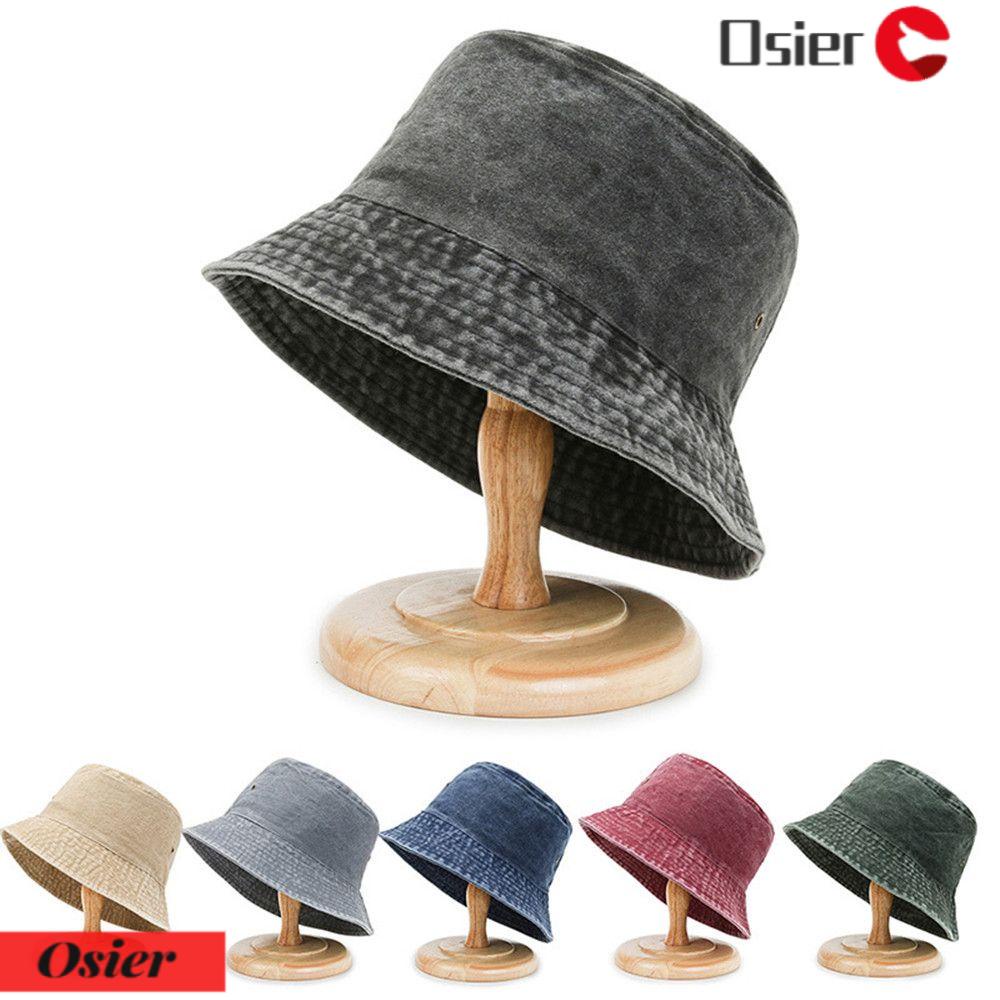 OSIER1 Mũ Bucket Chất Liệu Denim Chống Nắng Thời Trang Mùa Hè