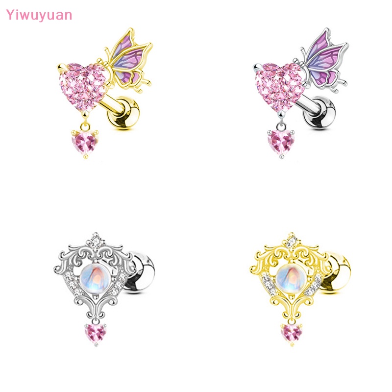 1 Khuyên Rốn Hình Trái Tim Đính Đá Thời Trang Mới