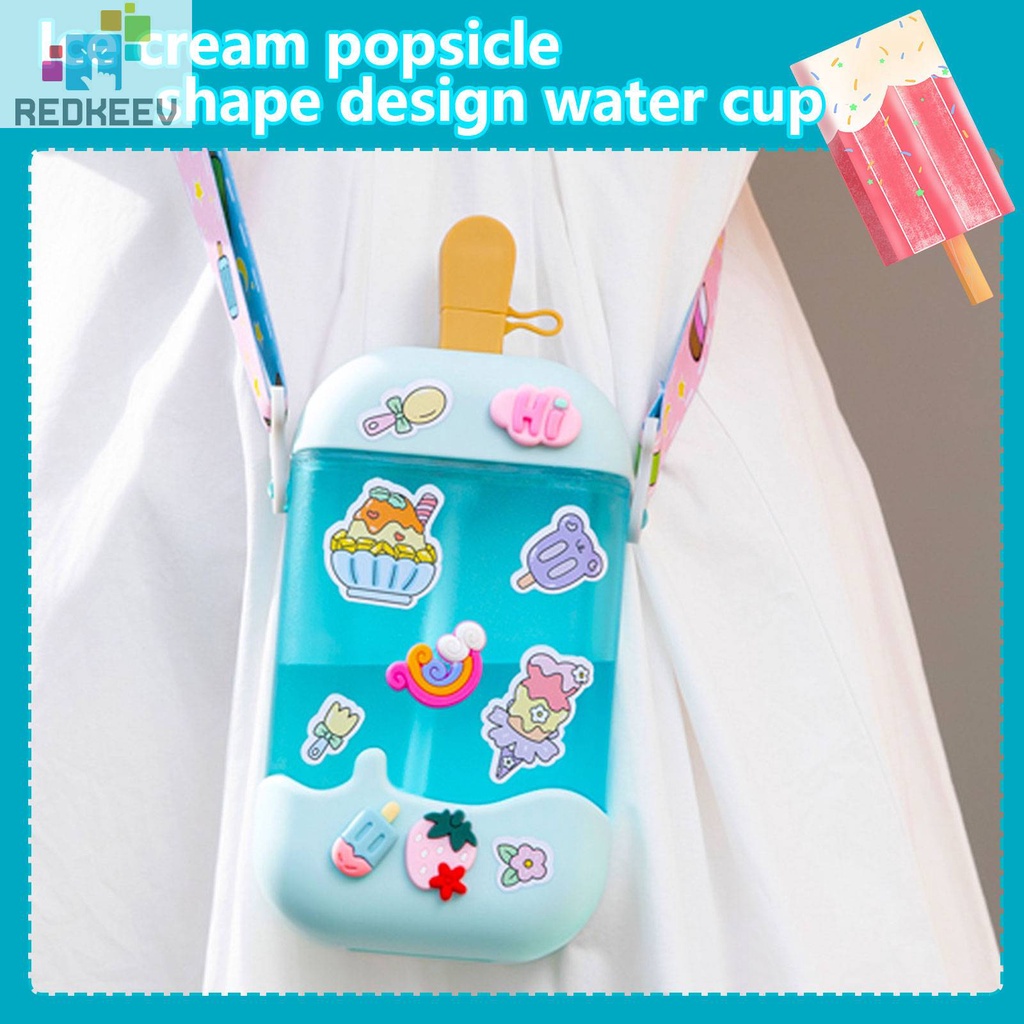 Bình Nước 400ml Hình Que Kem Hoạt Hình