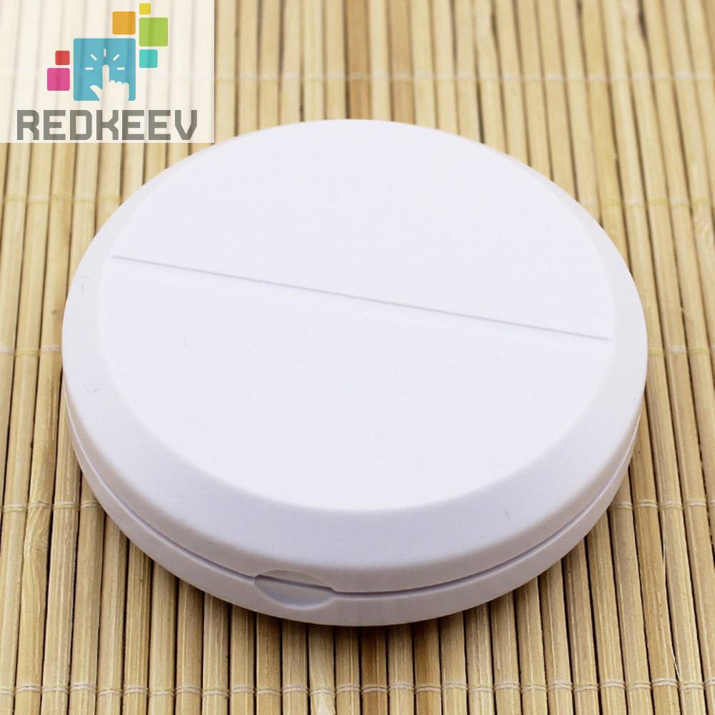 Dụng Cụ Cắt Thuốc Mini Bằng Nhựa Hình Tròn Tiện Dụng Mang Theo Du Lịch