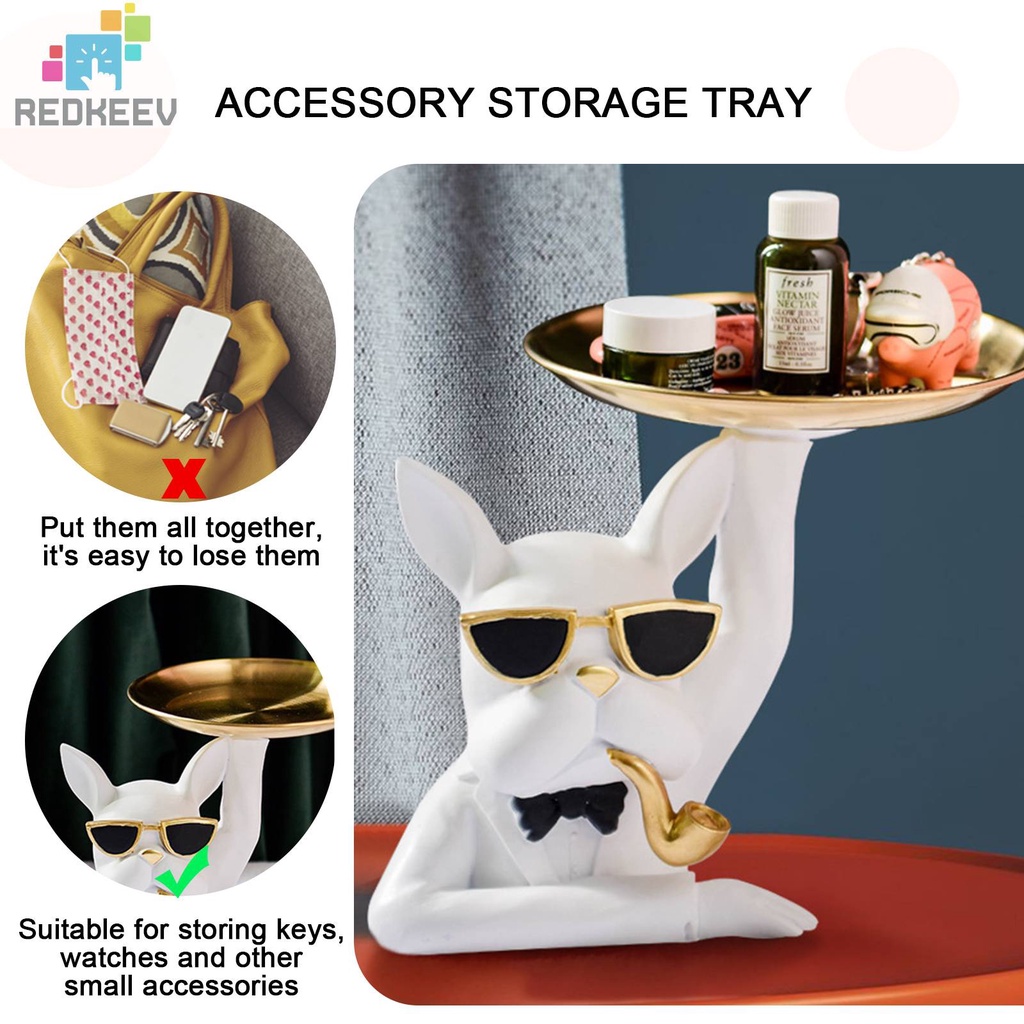 Tượng Chó Bull Bằng Nhựa Resin Trang Trí Lối Vào Chìa Khóa