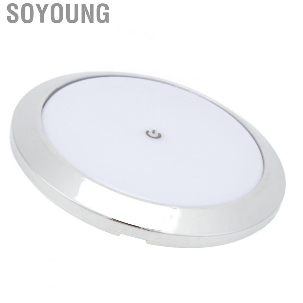 Soyoung 7in RV Touch Reading Light Ceiling Dome Energy Saving  Interior Lamp Panel Aisle Lights for Yachts