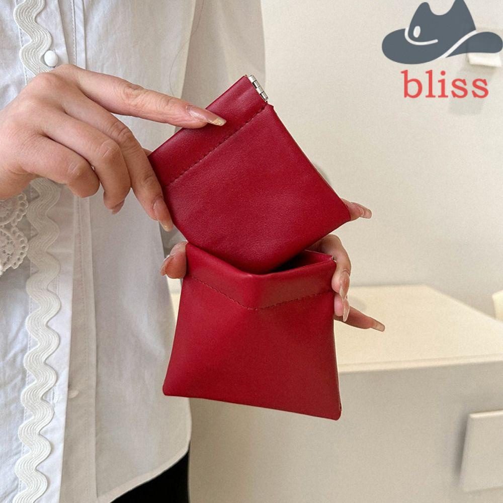 Túi Đựng Tiền Xu Tự Đóng Chất Liệu Da PU Sức Chứa Lớn Cho Nam