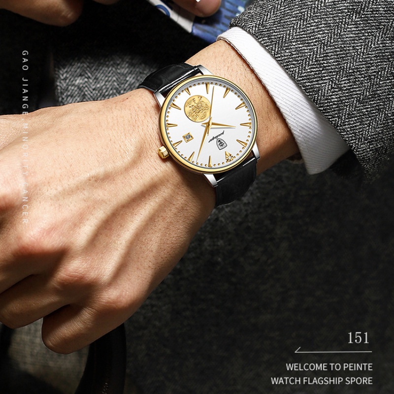 Đồng Hồ Cơ Tự Động Poedagar 151 Chống Thấm Nước 5ATM Thời Trang Cho Nam