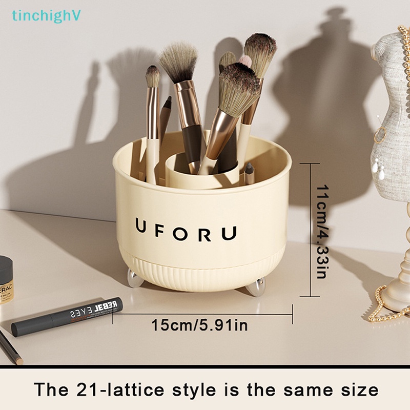 [TinchighV] 360 Độ [TinchighV]° Giá Đỡ Cọ Trang Điểm Để Bàn Nhỏ Gọn Tiện Lợi