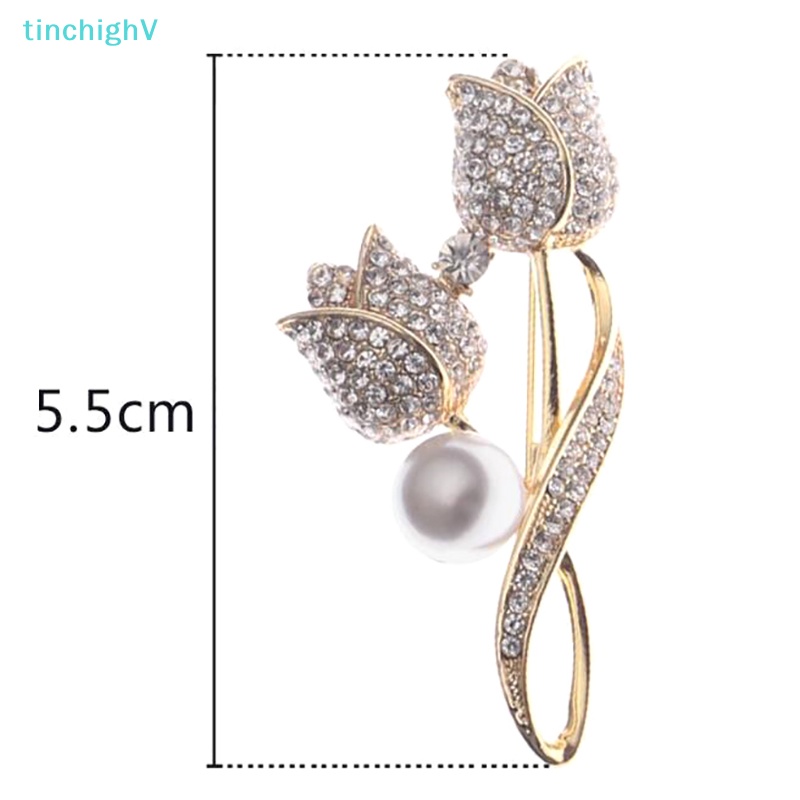 Ghim Cài Áo Hình Hoa Hồng Đính Đá Zircon Thanh Lịch Thời Trang Cho Nữ