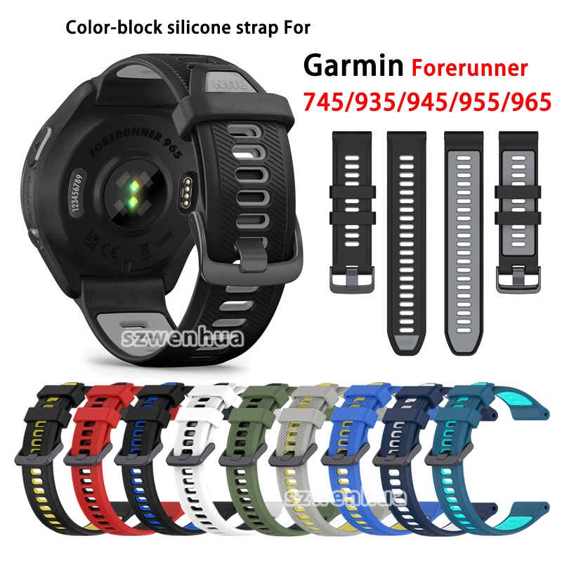 Dây Đeo Silicone Chống Nước Cho Garmin Forerunner 965 955 945 935 745