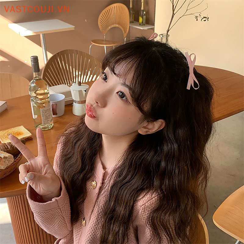 Kẹp Tóc Nơ Viền Mềm Phong Cách Hàn Nhật VASTJI 2023