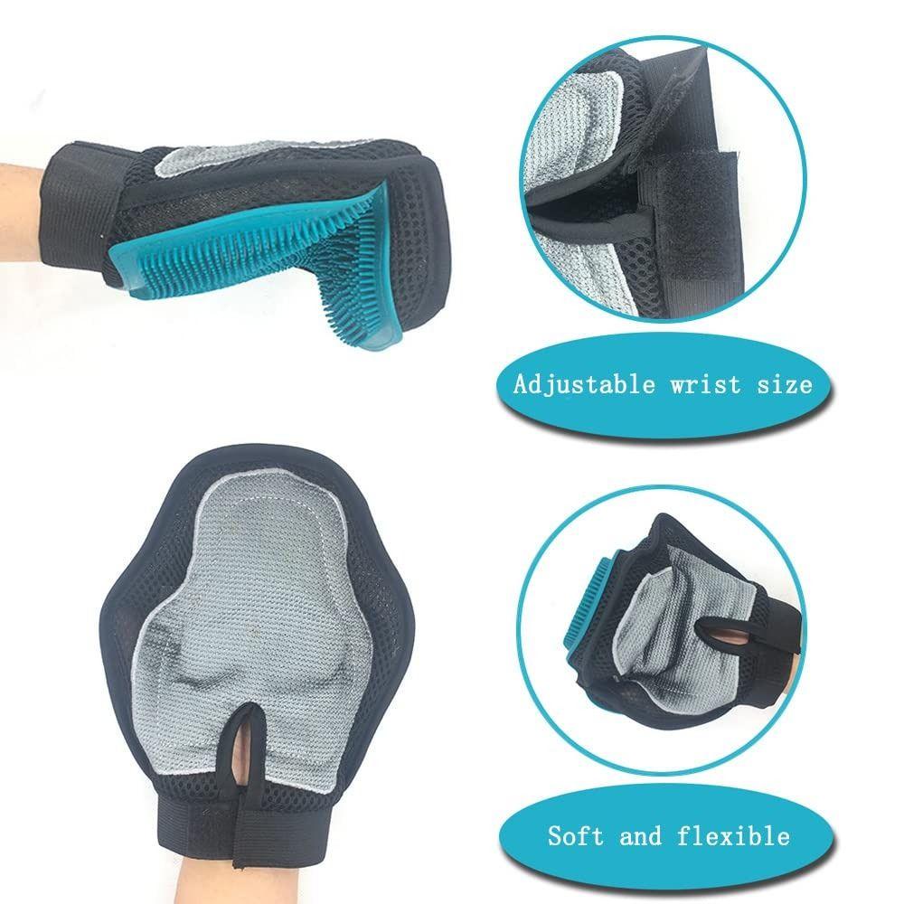 FOREVER Găng Tay TPR Mát Xa Làm Sạch Lông Ngựa Tiện Dụng Cho Thú Cưng