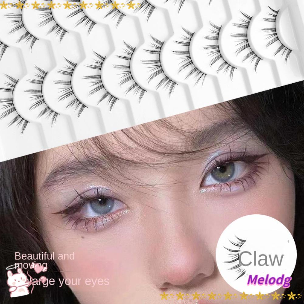 MELODG Set 5 / 7 / 10 Cặp Lông Mi Giả Bằng Sợi Tổng Hợp Siêu Nhẹ Trang Trí Giáng Sinh