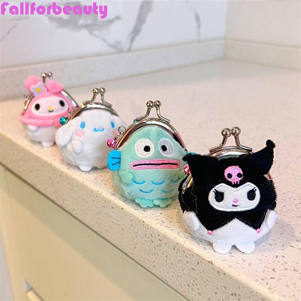 FALLFORBEAUTY Ví Đựng Tiền Xu Mini Hình Cinnamoroll Hoạt Hình Dễ Thương Cho Bé