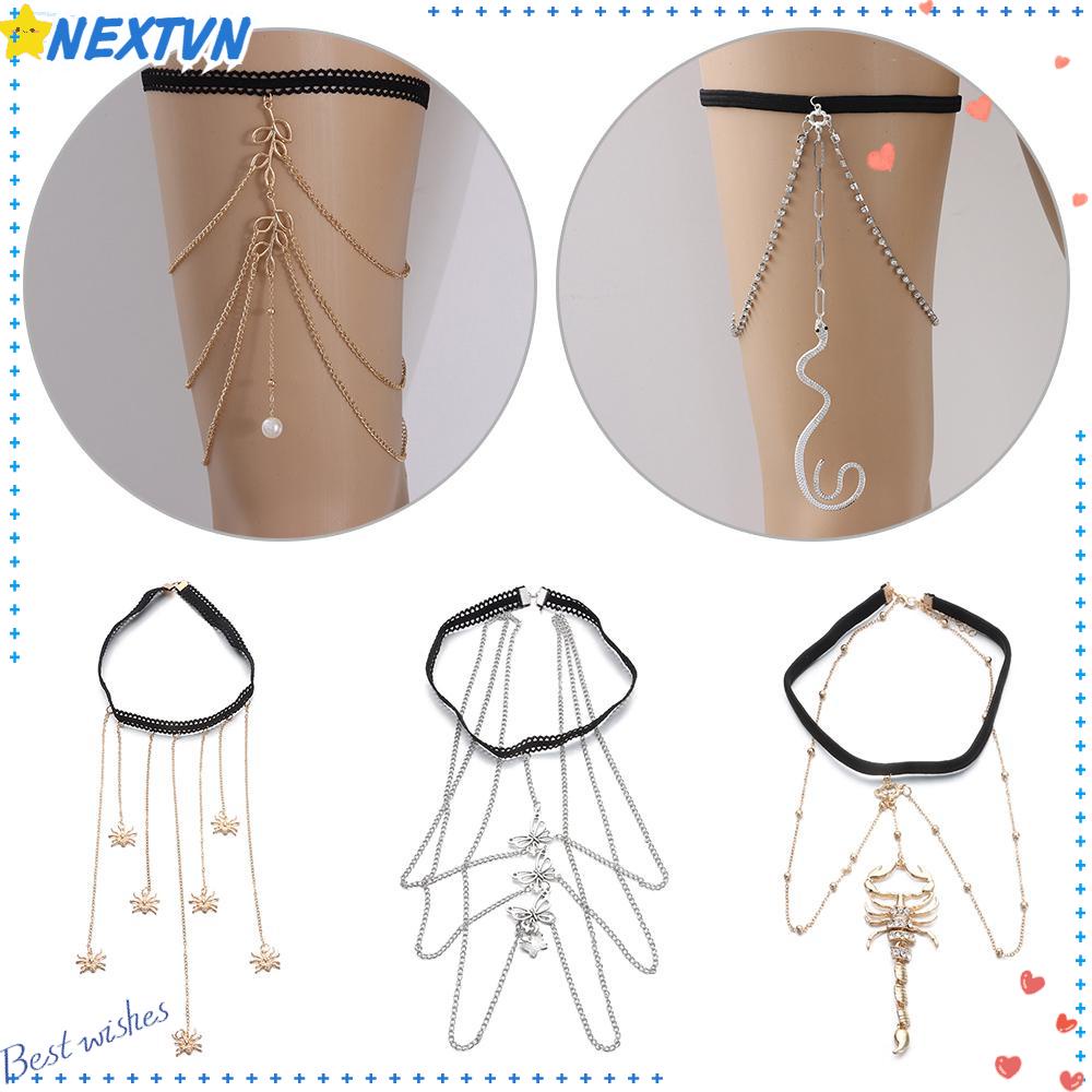 NEXTVN Dây Xích Đeo Chân Nhiều Lớp Màu Sắc Thời Trang Quyến Rũ Cho Nữ