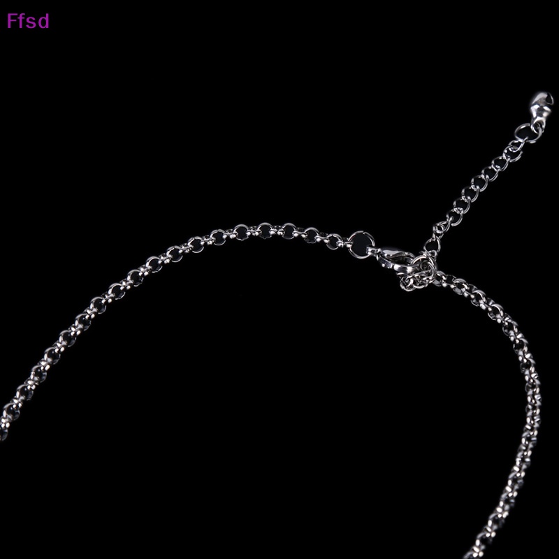 {Ffsd} Vòng cổ Bạc Mặt Hình Cánh Thiên Thần May Mắn Vintage Quà Tặng Trang Sức Cho Nữ